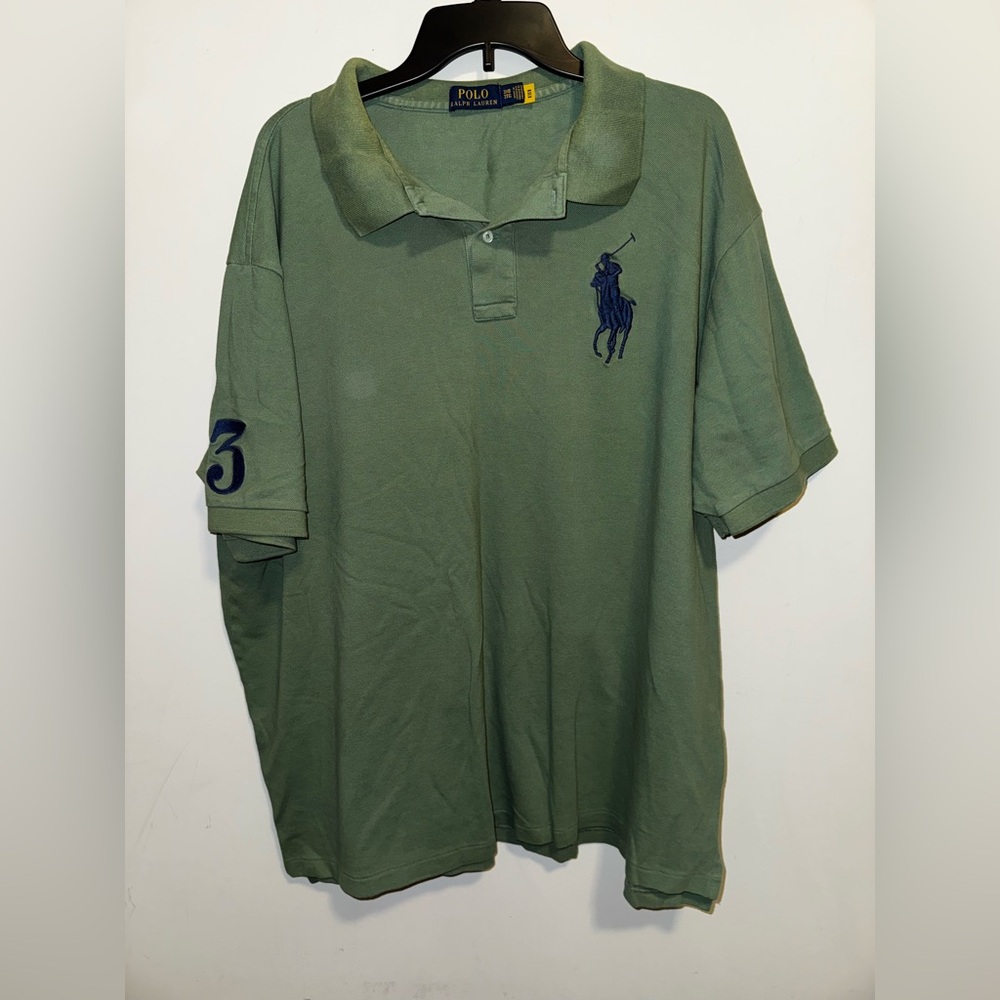 Ralph Lauren Big Pony Green Polo Classic 3XB Shirt